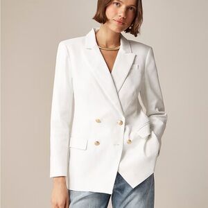 NWT J. Crew Greta Blazer in Stretch Linen Blend
